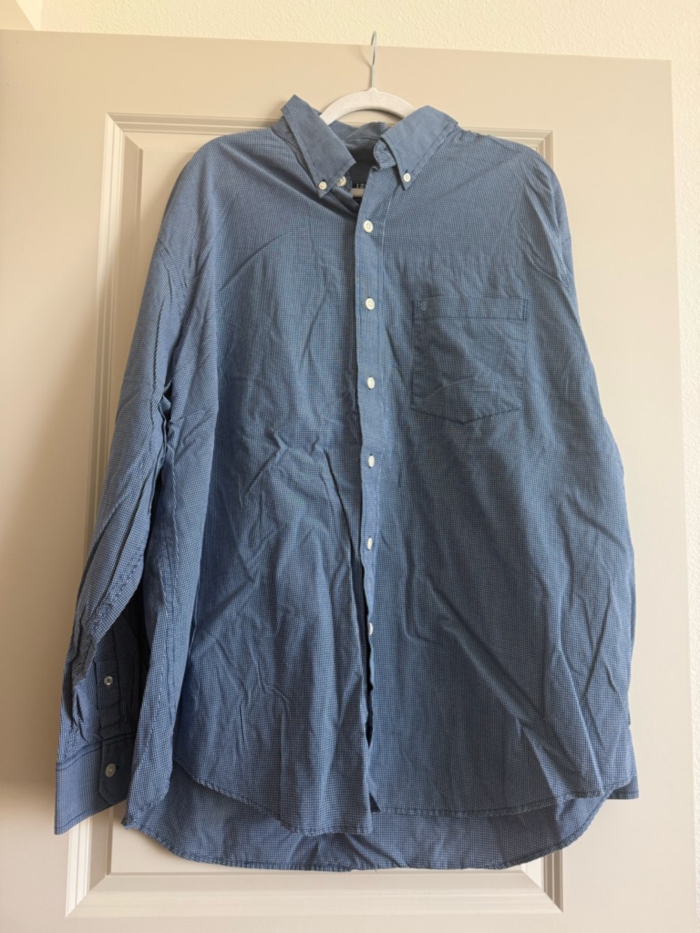 Izod Men's Slate Blue Button-Down Shirt